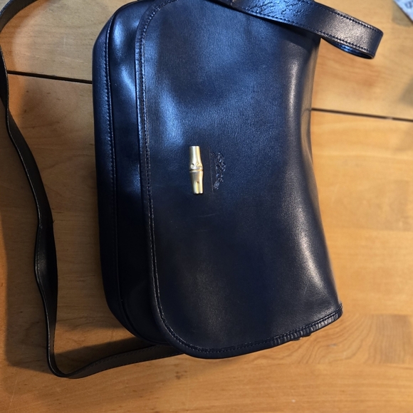 Longchamp Handbags - Longchamp Dark Blue Monogram Fabric